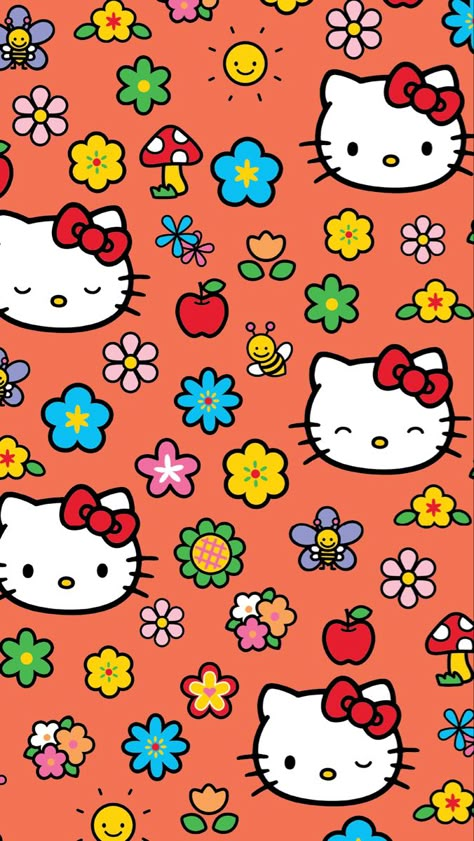 Baggu Sanrio, Wallpaper Sanrio, Hello Kitty Wallpaper Hd, Images Hello Kitty, Hello Kitty Themes, Cocoppa Wallpaper, Hello Kitty Backgrounds, Hello Kitty Cartoon, Sanrio Wallpaper