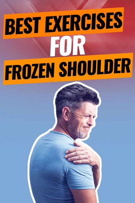 Frozen Shoulder, referred to as adhesive capsulitis, is a common condition that affects many. The road to recovery can be a long one, but there are some effective frozen shoulder exercises that can help to improve the mobility of your shoulders helping to alleviate discomfort. Read our article to learn more about the different phases of frozen shoulder, causes, symptoms, and exercises to red...#Wellness #HealthyLifestyle #HealthyLiving #SelfCare #HealthTips #FitnessTips #FitLife #NutritionTips Exercises For Frozen Shoulder, Shoulder Pain Remedies, Frozen Shoulder Pain, Shoulder Surgery Recovery, Frozen Shoulder Exercises, Shoulder Pain Exercises, Shoulder Mobility, Shoulder Exercises, Back Stretches For Pain