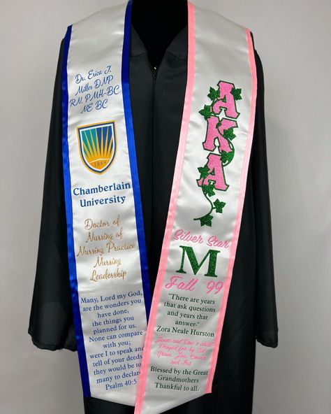 Chamberlain University, Grad Stoles, Graduation Stoles, College Graduates, University Graduation, Graduation Stole, Graduation Day, College Graduation, High School