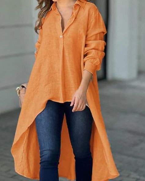 Full Size High-Low Collared Neck Long Sleeve Shirt https://elegantlychic.com/products/full-size-high-low-collared-neck-long-sleeve-shirt Irregular Hem, Shirts For Women, New Arrival Dress, Haiti, Nasa, Long Sleeve Shirt, High & Low, High Low, Knit Top