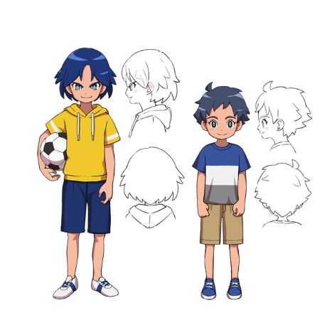 Inazuma Eleven Orion, Pokémon Master, Inazuma Eleven Go, Inazuma Eleven, Character Sheet, Cartoon Character Design, Boy Art, Kids Design, Anime Style