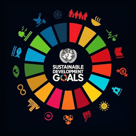 Sdg Goals Poster, Sustainable Development Design, Sustainable Development Projects, Global Goals, United Nations Headquarters, Fourth Industrial Revolution, Flower Picture Frames, Natural Philosophy, Annual Report Design