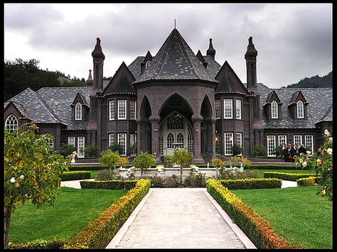 Gothic Inspiration Gothic Mansion, Sonoma County California, Sonoma Valley, Cheap Wine, Wine Country California, Luxury Homes Dream Houses, Sonoma County, Gothic House, 판타지 아트