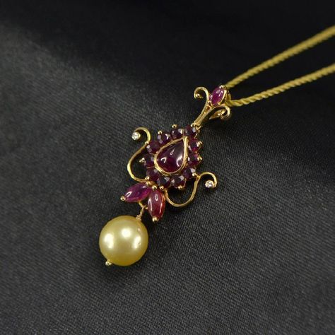 Ruby Pendant Indian, Pendant Sets Indian Gold, Jewlery Earrings, Gold Bridal Necklace, Burmese Ruby, Pendant Sets, Online Gold Jewellery, Handmade Fine Jewelry, Bangles Jewelry Designs