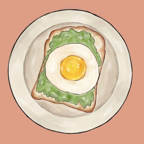 Breakfast Sketch, Breakfast Drawing, Bread For Breakfast, Egg Bread, Indian Bridal Fashion, Bridal Fashion, Indian Bridal, Bridal Style, Food Art