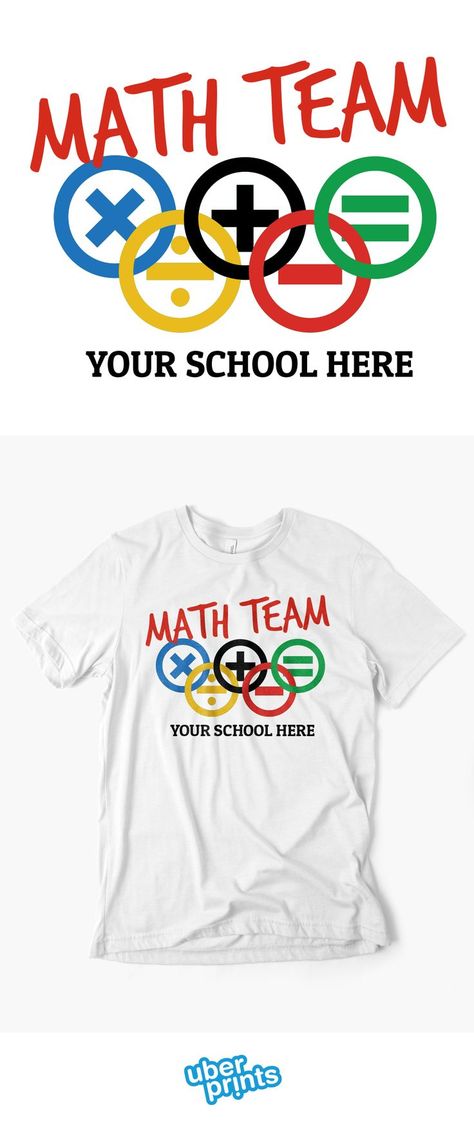 Custom school math club t-shirt Math Club Shirts Design, Math Shirt Design, Math Tshirt Design, Elementary School Tshirt Designs, Mathematics Quotes, School Tshirt Designs, Math Tshirts, Math Cartoons, Teacher Items