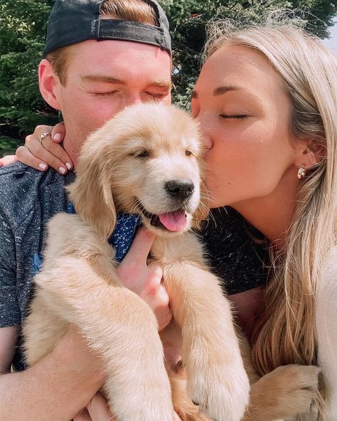 Gretchen Geraghty’s Instagram profile post: “SURPRISE!!!!🎉 Welcome home Brody, you are already so sooo loved🐾💛” Gretchen Geraghty, Dog Family Pictures, Pet Detective, Photos With Dog, The Love Club, Boyfriend Goals, Cute Relationship Goals, Couple Aesthetic