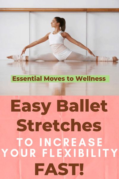 Super Easy Ballet Stretches You Can Do Every Day to Increase Flexibility How To Increase Flexibility For Dance, Pointe Shoe Exercises For Beginners, Increase Flexibility Stretches, Increase Flexibility Beginners, Flexibility Stretches For Dancers, Dancer Flexibility Stretches, Ballet Checklist, Dancer Stretches Flexibility, Ballet Flexibility Stretches