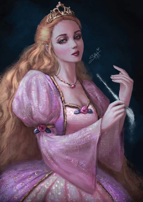 Barbie Fanart, Barbie Rapunzel, Classic Barbie, Barbie Drawing, Barbie Core, Barbie Cartoon, Barbie Princess, Doll Art, Arte Fantasy