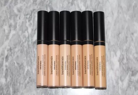 bareMinerals Original Liquid Mineral Concealer Review & Swatches Bare Minerals Concealer, Applying Concealer, Instagram Questions, Skin Undertones, Corrector Concealer, Concealer Shades, Liquid Concealer, How To Apply Foundation, Bare Minerals