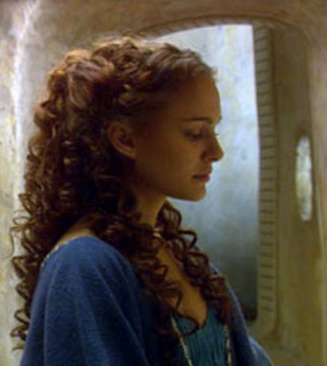 Down Wavy Hair, Half Up Half Down Wavy, Star Wars Padme, Fantasy Hair, Hair Reference, Natalie Portman, Dream Hair, Wedding Hair And Makeup, Long Curly Hair