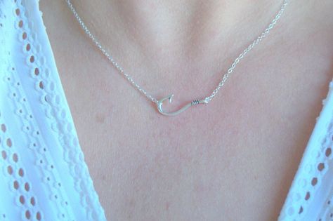 Excited to share the latest addition to my #etsy shop: silver fish hook necklace, sterling silver fishing jewelry, fishing gift, nautical necklace, nautical jewelry, sideways fish hook https://etsy.me/3oJ5SPz #silver #unisexadults #minimalist #fishingjewelry #fisherman Fishing Jewelry, Celtic Knot Necklace, Nautical Necklace, Fish Hook Necklace, Fish Jewelry, Karma Necklace, Hook Necklace, Celtic Necklace, Fish Necklace