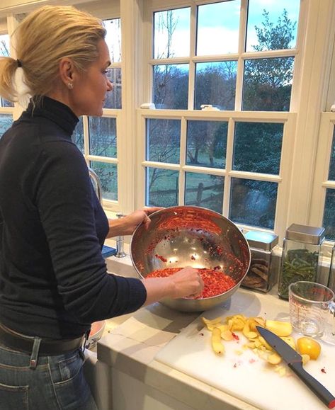 Yolanda has moved into a vintage farmhouse in Pennsylvania. Yolanda Hadid Young, Yolanda Foster Hair, Yolanda Foster Home, Tomorrow With You, Hadid Instagram, Gigi Bella, Malibu Homes, Glass Fridge, Yolanda Foster