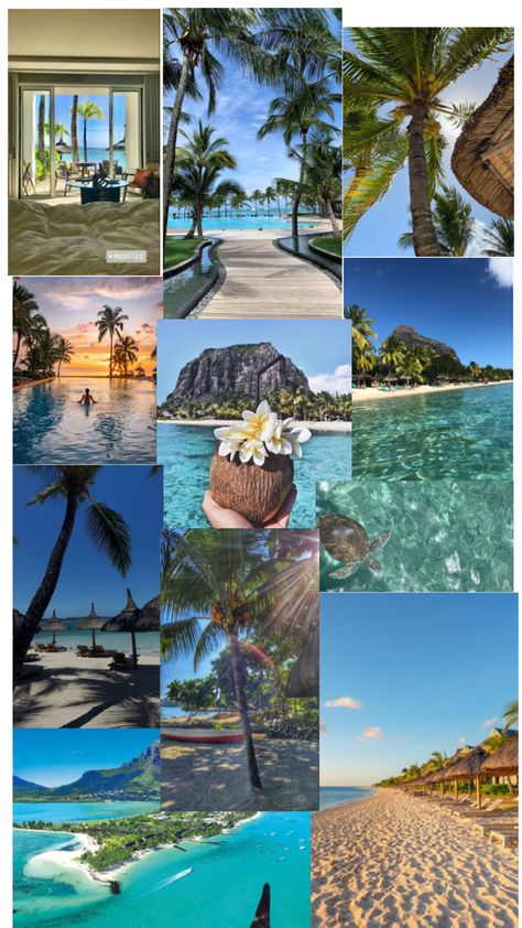 Mauritius Aesthetic, Mauritius Travel, Vacation List, African Sunset, Before I Sleep, Holiday Pictures, Marketing Strategy Social Media, Aesthetic Collage, Wanderlust Travel