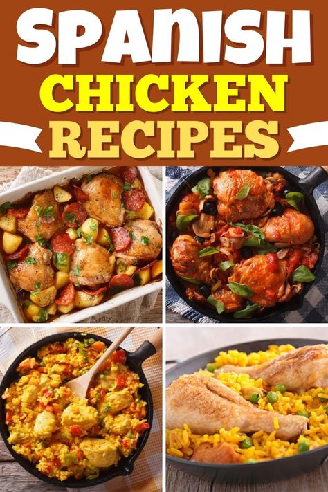 These Spanish chicken recipes are bright, fresh, and bursting with incredible flavor. I hope you're hungry because each of these is better than the last. Weeknight Chicken Recipes, Ramen Dinner Ideas, Spanish Chicken Recipes, Spanish Stew, Ramen Dinner, Spanish Dinner, Weeknight Chicken, Chicken Recipes Easy, Spanish Chicken