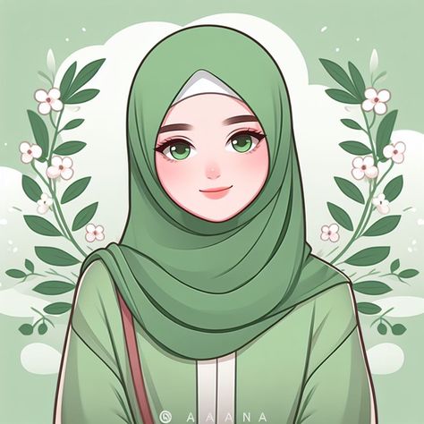 Hijabi Girl Animation, Hijabi Cartoon, Hijabi Art, Hijab Illustration, Muslimah Illustration, Backgrounds Templates, Muslim Anime, Muslim Cartoon, Hijab Dp