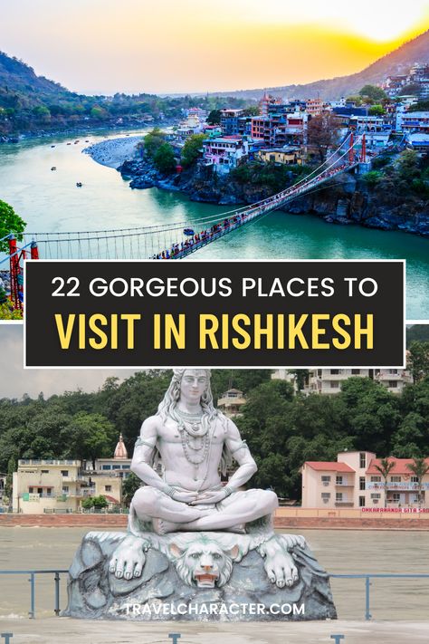 places to visit in rishikesh Outfits To Wear In Rishikesh, Rishikesh Places To Visit, Things To Do In Rishikesh, Places To Visit In Rishikesh, Rishikesh Outfit Ideas, Rishikesh Photography, Rishikesh Trip, Rishikesh Travel, Ganga River