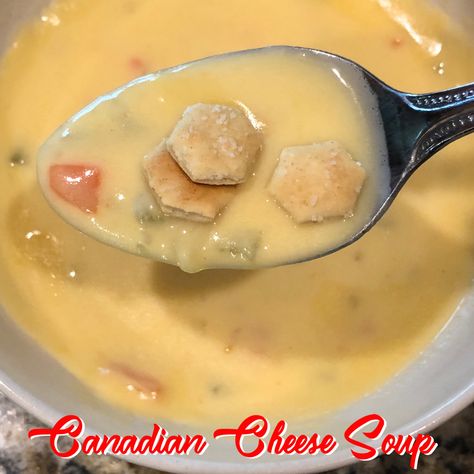 Canadian Cheese Soup Recipes, Cheese Soup Recipe Velveeta, Canadian Cheese Soup, Wisconsin Cheese Soup Recipe, Wisconsin Cheese Soup, Acadian Food, Cheese Soup Recipe Easy, Bear Creek Soup, Back In 1963