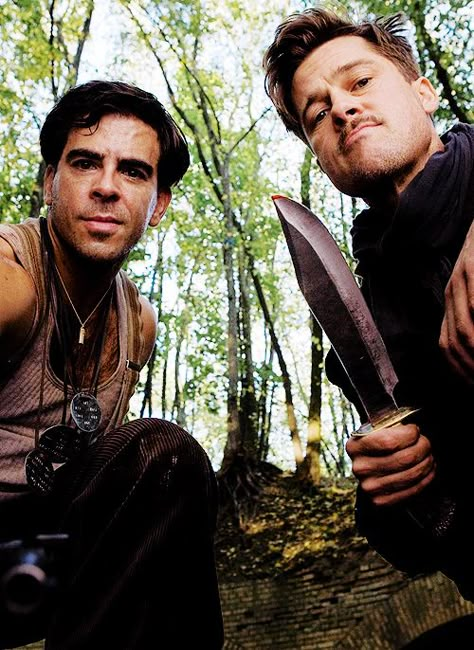 eli & brad. inglorious basterds. Eli Roth, Hans Landa, Quentin Tarantino Films, Inglorious Basterds, Quentin Tarantino Movies, Tarantino Films, Inglourious Basterds, Christoph Waltz, Fritz Lang