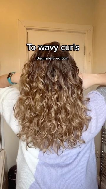 Curly Hair Styling Tutorial, How To Define 2b Curls, Curling Wavy Hair, How To Bring Out Curls In Wavy Hair, Curly Hair Techniques Tutorials, Curl Bowl Method, Making Wavy Hair Curly, Flora And Curl, 2b Curls Hairstyles