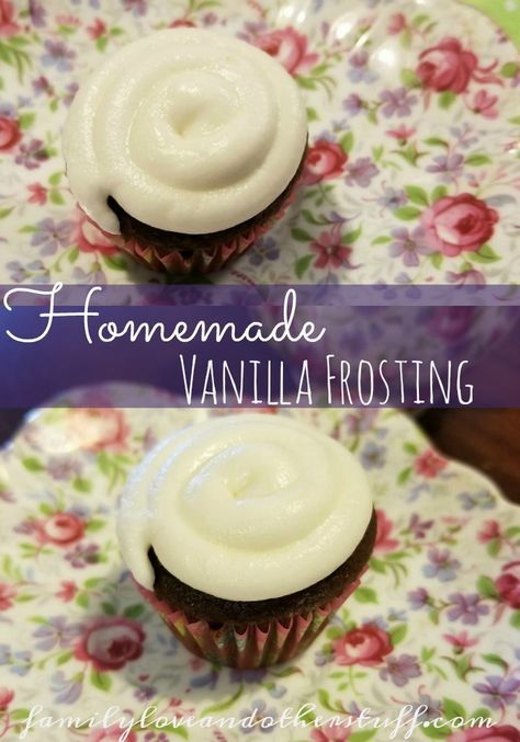 Homemade Vanilla Icing, Vanilla Frosting Recipe, Homemade Vanilla Frosting, Homemade Frosting Recipes, Vanilla Frosting Recipes, Easy Frosting, Frosting Recipes Easy, Canned Frosting, Homemade Frosting