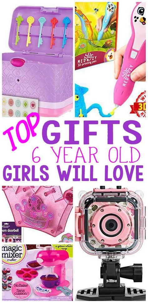 SURPRISE! Here are the BEST gifts for a 6 year old girl! Are you shopping for a girls 6th birthday, Christmas, Holiday or just because? Have no idea what to get… Best First Birthday Gifts, First Birthday Gifts Girl, 1st Birthday Presents, Girls 3rd Birthday, Girls Gift Guide, Birthday Presents For Girls, Girls Toys, Birthday Party For Teens, Presents For Girls