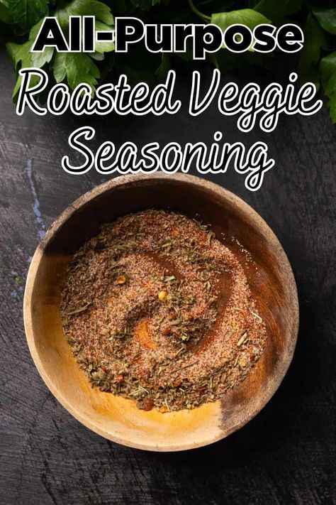 My all-purpose Roasted Vegetable Seasoning is the perfect blend of flavors for just about any vegetable you can roast! via @thesundaysupper Seasonings For Roasted Vegetables, Veggie Seasoning Recipe, Roasted Vegetable Seasoning, Roasted Vegetables Seasoning, Diy Seasonings, Asparagus Recipes Roasted, Seasoned Veggies, Seasoning And Spice, Roasted Vegetable Recipes