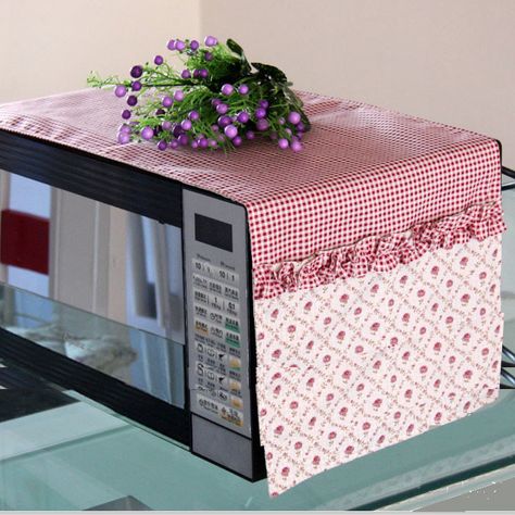 Creazioni stoffa Microwave Cover, Oven Cover, Red Dragonfly, Sweet Fashion, Kitchen Crafts, Appliance Covers, Microwave Oven, Dust Cover, Kitchen Stuff