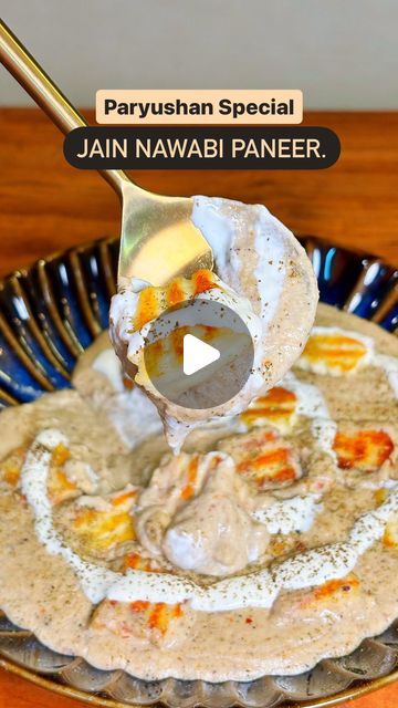 Thecrazyindianfoodie® - Mumbai on Instagram: "Paryushan special Jain Nawabi Paneer! Save now! 

Welcome to Ep 1 of Paryushan recipes with Devashree. 

You have to try this rich, creamy and super delicious Jain Nawabi Paneer that tastes absolutely incredible. 

Please note : every family has different ways of following Paryushan and some ingredients may or may not be allowed  varying from home to home. 

This Paryushan recipe is perfect for a hearty lunch or dinner especially when paired with some rotis or rice or parathas. 

I have used simple ingredients to bring out subtle and delicious flavours from this dish that tastes even better than restaurant style Indian curries. 

The paneer can be made at home by using dahi to make it Paryushan friendly (DM for homemade paneer recipe). Curd is Paryushan Recipes, Garlic Meals, Paneer Curry Recipes, Homemade Paneer, Paneer Curry, Jain Recipes, Indian Curries, Paneer Recipe, Hearty Lunch