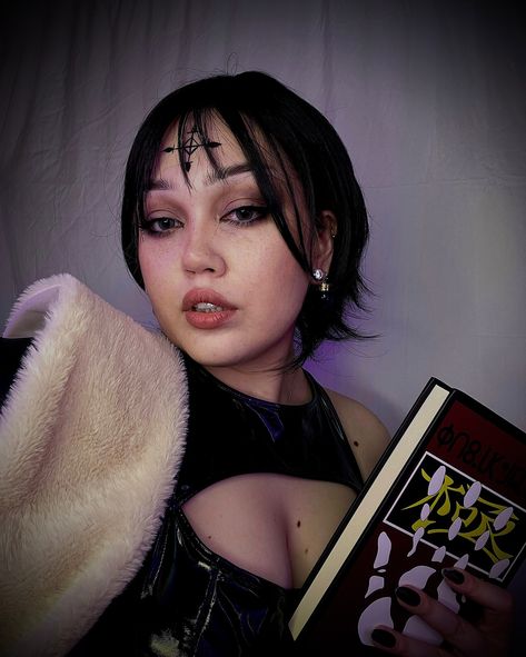 this chrollo lucilfer cosplay turned one year old today! they grow up so fast 🥹 apparently I deleted this photo off my feed sooo here we go again ✌🏻🙂✌🏻 . . . . . #chrollolucilfer #chrollocosplay #chrollolucilfercosplay #femchrollo #femchrollocosplay #hxh #hxhcosplay #hxhcosplayer #phantomtroupe #phantomtroupecosplay #phantomtroupcosplayer #femcosplay #oneyearofcosplay Hxh Cosplay, Hxh Chrollo, Chrollo Cosplay, Dress Makeup, Cosplay Makeup, One Year Old, First Year, Halloween Makeup, Makeup Inspo