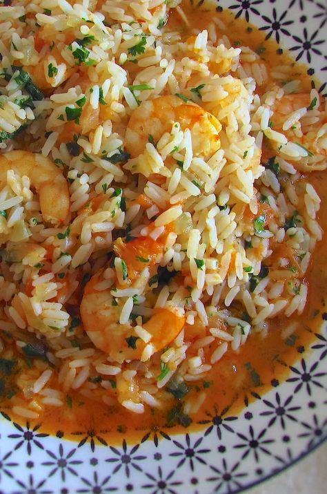 Seafood Rice Portuguese, Portugal Food Recipes, Portuguese Shrimp And Rice Recipes, Portuguese Rice Recipes, Portugal Recipes, Portuguese Steak, Portuguese Recipe, Rice With Shrimp, Shrimp And Rice Recipes