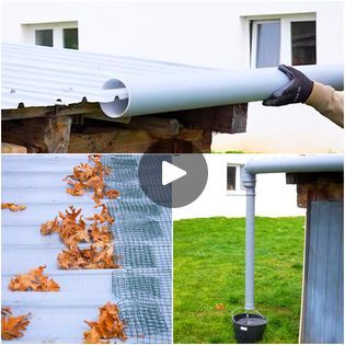 Roof Drainage Ideas, Rain Gutter Drainage Ideas, Diy Rain Gutters, Rain Gutters Drainage Ideas, Gutter Drainage Ideas, Roof Drainage, Pvc Gutters, Drainage Ideas, Gutter Drainage