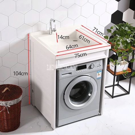 M 01 Space Aluminum Washing Machine Cabinet Household Balcony Storage Cabinet Bathroom Laundry Pool Basin Combination Cabinet| | - AliExpress 2 Washing Machines Laundry Rooms, Washing Machine And Wash Basin, Washing Machine With Sink On Top, Sink Washing Machine Combo, Tiny Bathroom Washing Machine, Wash Basin With Washing Machine, Wash Machine In Bathroom, Wash Machine Cabinet, Washing Machine Under Bathroom Sink