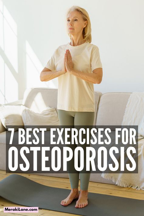 Bone Density Exercises, Bone Health Exercise, Osteoporosis Diet, Osteoporosis Exercises, Bone Strengthening, Weight Bearing Exercises, Yoga For Seniors, Bone Loss, Strengthening Exercises