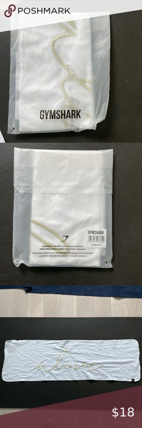 Whitney Simmons x Gymshark Gym Towel Unbleached NEW IN PACKAGE Gymshark Packaging, Gymshark Accessories, Whitney Simmons, Gym Shark, Gym Towel, Small Tattoos, Gym, Packaging, Tattoos