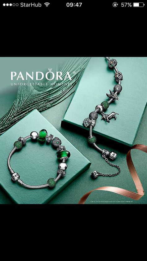 Pandora green theme Pandora Bracelet Green Theme, Green Pandora Bracelet, Pandora Design, Pandora Green, Pandora Bracelet Designs, Green Charms, Pandora's Box, Pandora Beads, Green Theme