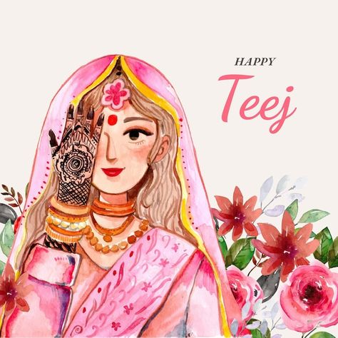 Teej Festival Wallpaper, Teej Festival Pictures, Teej Special Dresses, Teej Festival Drawings, Teej Festival Images, Teej Festival Drawing Ideas, Happy Teej Festival Quotes, Teej Festival Dress, Teej Festival Poster