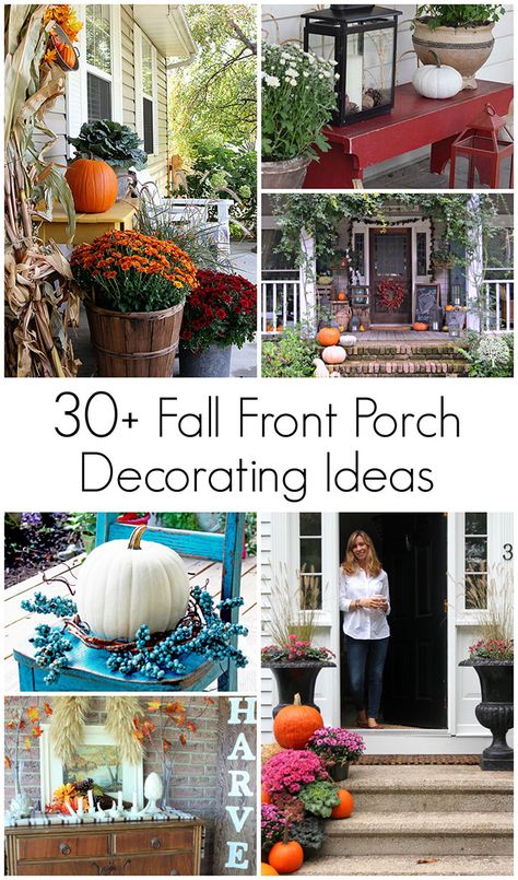 Tons of outdoor fall decorating ideas and inspiration to cozy up your porch, patio or deck for the autumn season. Whether decorating with traditional, neutral and even bright colors these fall outdoor decor ideas will increase your curb appeal in no time. #fallporch #fall #falldecor #porchdecor #autumn Fall Outdoor Bench Decorating Ideas, Outdoor Fall Decor Porch, Outdoor Fall Decorating Ideas, Foto Outdoor, Patio Cozy, Outside Fall Decorations, Traditional Decor Southern, Porch Fall Decor, Outdoor Decor Ideas