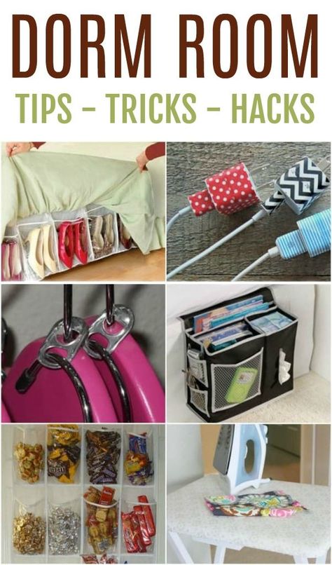 Are you a brand new up and coming college student? or just looking on how to organize the dorm room you already have? These dorm room hacks, tips, and tricks are perfect for small room organization. #DormRoomTricks #DormRoomHacks #DormRoomTips Room Organization Hacks, College Dorm Organization, Dorm Hacks, Small Dorm Room, Small Room Organization, Room Organization Bedroom, Dorm Room Hacks, Dorm Room Diy, Dorm Organization