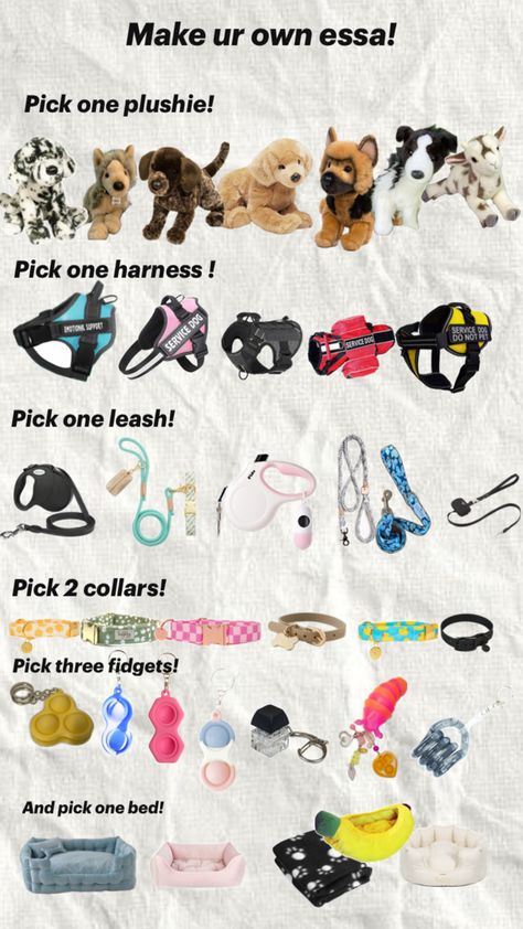 Build A Bear Dog, Service Dogs Gear, Emotional Support Dog, Unicorn Crafts, Assistance Dog, Dog Stuffed Animal, Fluffy Dogs, Hobby Horse, Dog Items