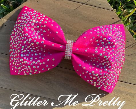 Bling Cheer Bows, Competition Bows, Dance Bows, Black Rubber Bands, Bling Bows, Disney Bows, Cheer Team, Glitter Bow, Cheer Bows