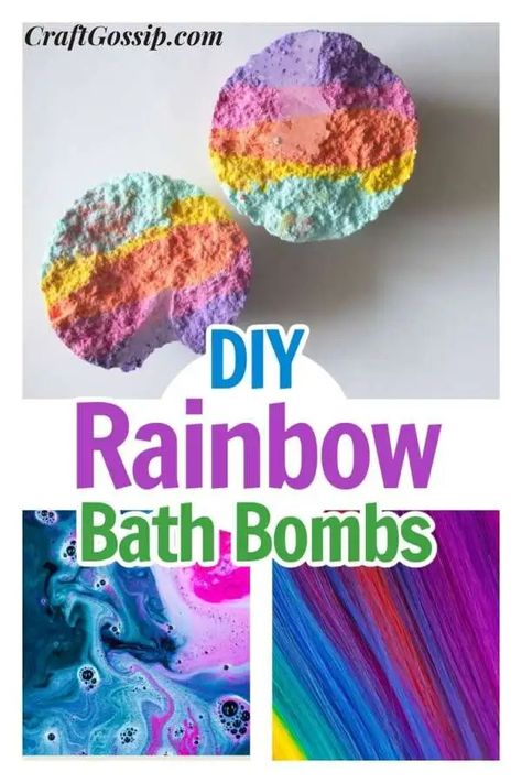 DIY Rainbow Bath Bombs – Bath and Body Rainbow Bath Bomb, Purple Food Coloring, Bath Routine, Candles Diy, Rainy Day Crafts, Bath Bomb Recipes, Bath Bomb Molds, Diy Rainbow, Healing Touch