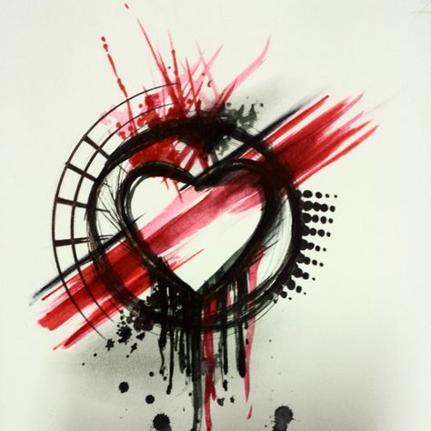 Some minute we start. .. #sketch #tattoo #watercolor #watercolortattoo… Trash Polka Heart Tattoo, Start Tattoo, Arte Trash Polka, Trash Polka Art, Tatuaje Trash Polka, Tatoo 3d, Trash Polka Tattoo Designs, Tattoo Trash, Polka Tattoo