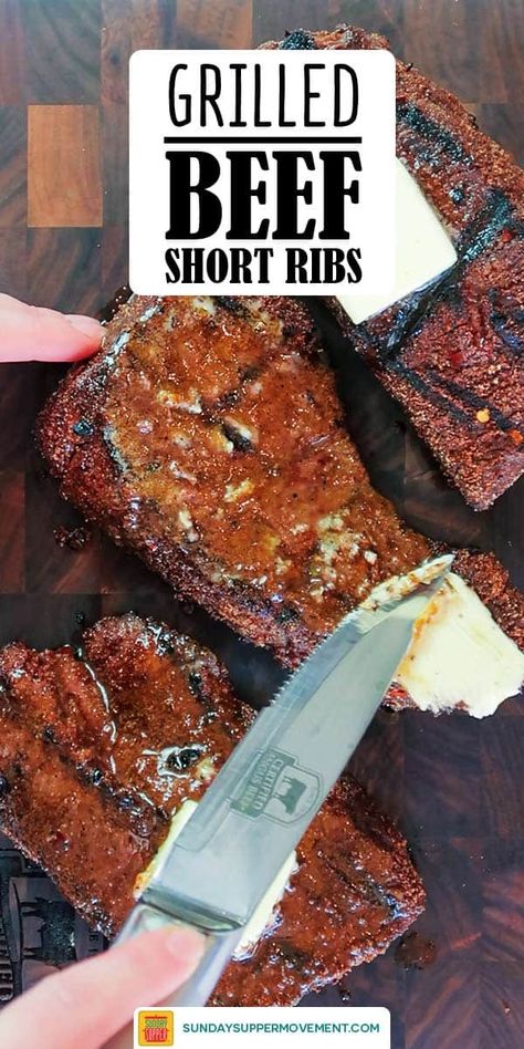 Short Ribs Bbq Grill, How To Grill Beef Ribs, Barbecued Short Ribs, Short Ribs On The Grill Recipe, How To Cook Short Ribs On The Grill, Bone In Beef Short Ribs Grilled, Beef Short Ribs Recipe Grilled, Beef Short Ribs Blackstone, Barbecued Beef Short Ribs