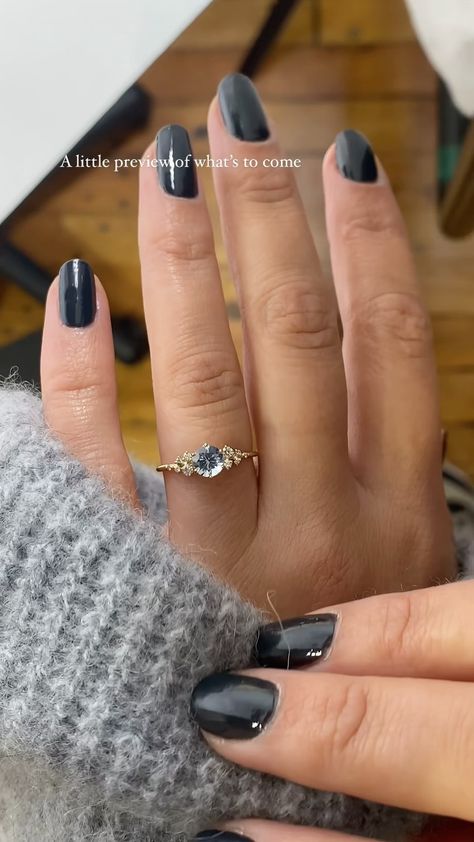 This is our signature Snowdrift Ring with an ice blue Montana sapphire. This specific ring has been claimed, but we just might have… | Instagram Snowdrift Ring, Montana Sapphire Ring, Sapphire Engagement Ring Blue, Montana Sapphire, Jewelry Lookbook, The Works, Engagement Rings Sapphire, Blue Rings, Email List