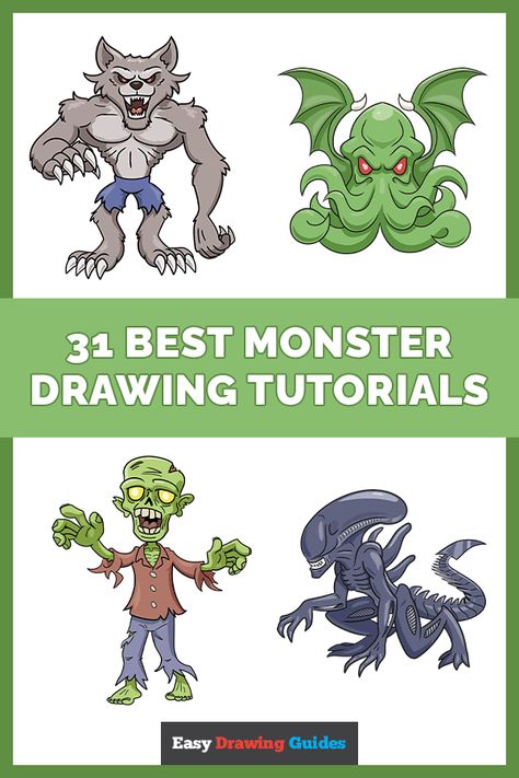 Cute Monsters Drawings Easy, Easy Monster Drawing, Monster Drawing Ideas, Draw Monster, Drawing Monsters, Cute Monsters Drawings, Doodle Monster, Giant Dinosaur, Monster Drawing