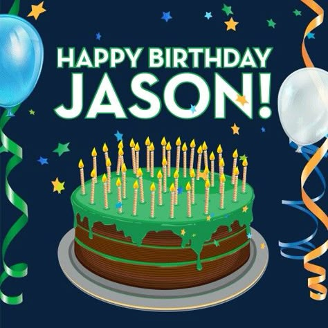 Jason Carter on Twitter: "Happy Birthday Jason! Sign Jason's card ... Jason Birthday Cake, Birthday Wishes Blessings, Happy Birthday Jason, Birthday Thoughts, Happy Birthday Writing, Male Names, Birthday Quote, Birthday Wishes Greetings, Happy 10th Birthday