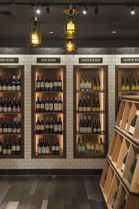 Liquor Shop Interior Design, Commercial Wine Display, Wine Boutique Shops Retail Design, Retail Wine Display, Vintage Liquor Store, Wine Retail Store Design, Wine Retail Display, Boutique Liquor Store, Luxury Liquor Store