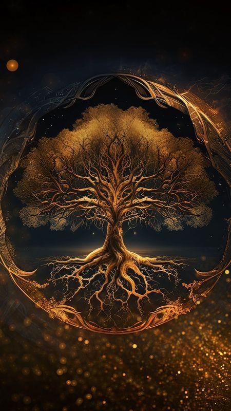 Viking Wallpaper, Magical Tree, Tree Of Life Art, Tree Of Life Tattoo, Spiritual Artwork, Art Gallery Wallpaper, Magical Art, The Tree Of Life, Cool Wallpapers Art