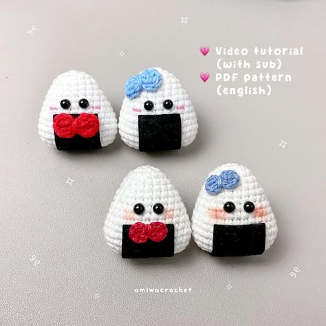 ♡ New DIY CROCHET KIT for beginners ♡ Introducing our onigiri couple crochet kit!! perfect for those of you who want to crochet for gift!! What’s Included : • all materials (without scissors) • video tutorial basics crochet and some tips (in english with subtitle) • video tutorial step-by-step to crocheting onigiri (in english with subtitle) • free pdf written pattern of onigiri (in english) • free consultation (we would love to help! ^^) • free gift card if you purchase for gift (by reque... Crochet Onigiri, Crochet Couples Gift, Crochet Couple, Couple Crochet, Uhu Glue, Free Gift Card, Crochet Kit, A Hook, Thread Crochet